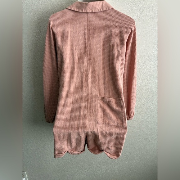 Free People Blush Oversized Cotton Romper XS - Picture 3 of 16